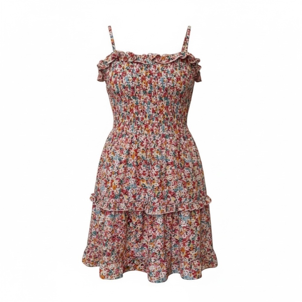 Sienna Sky smocked floral mini dress, small